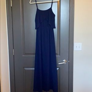 Navy maxi dress